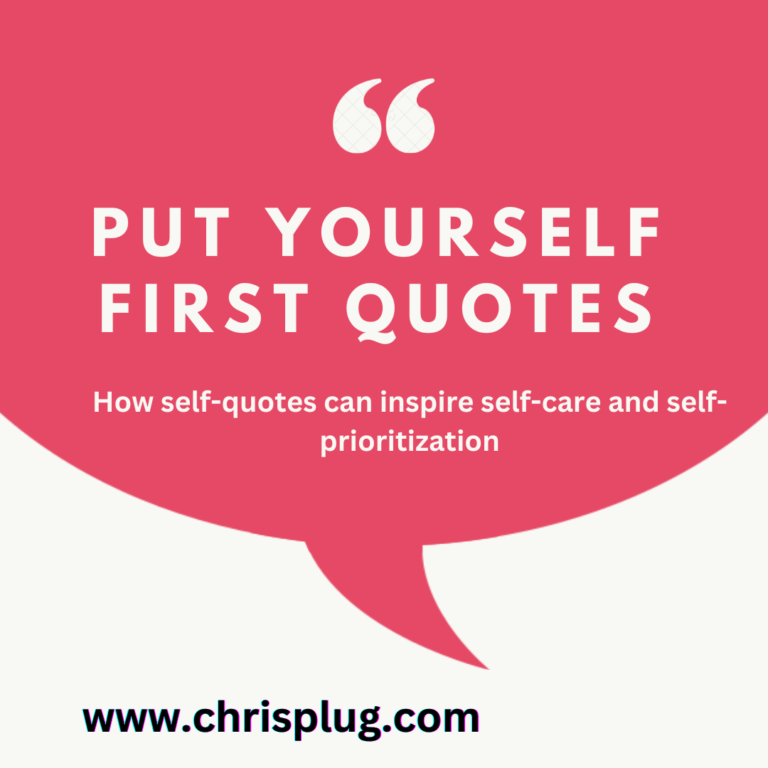Put Yourself First Quotes